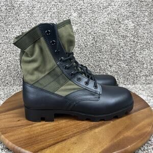 Rothco GI Style 8" Military Jungle Boot Size 9 Canvas & Nylon Leather Toe & Heel